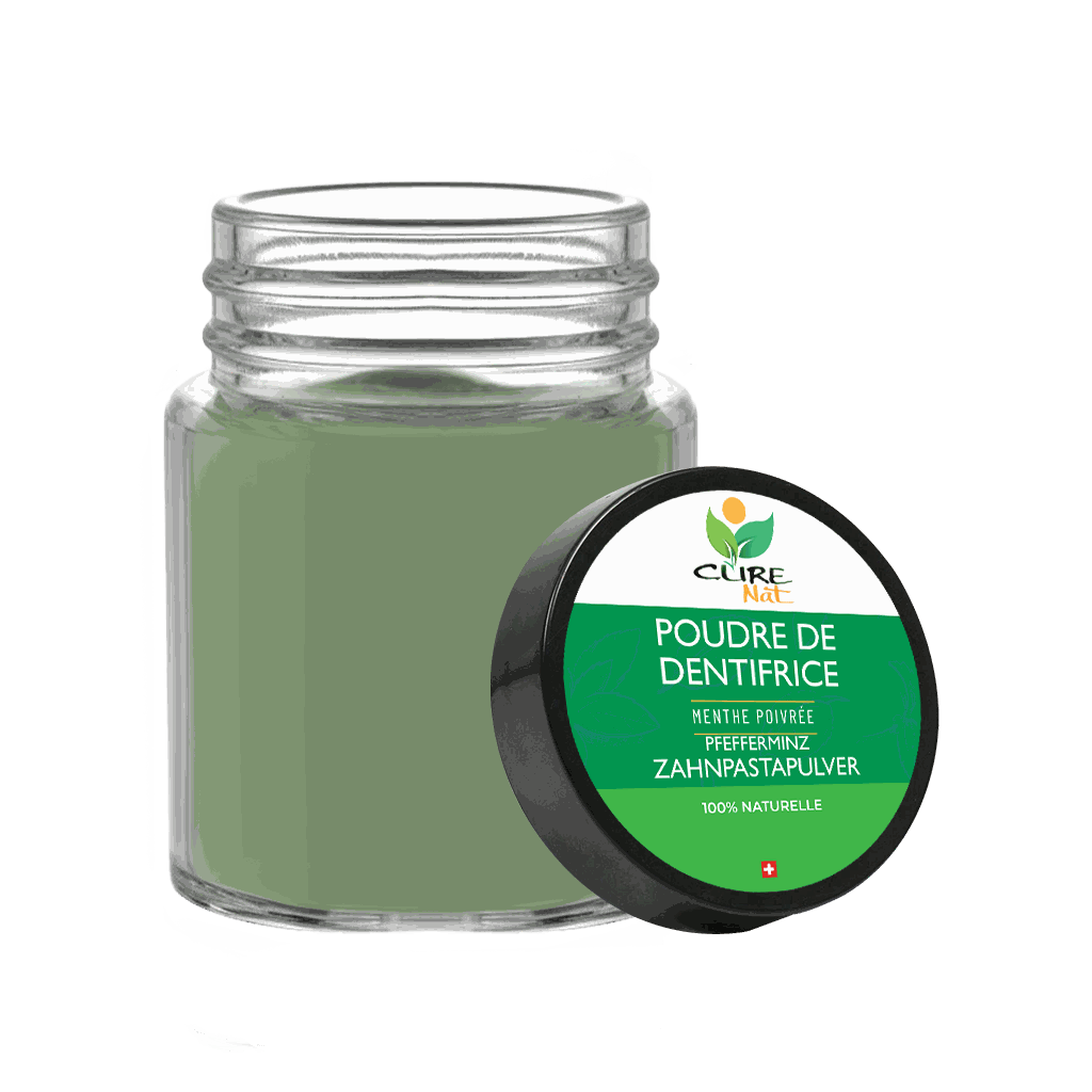 Poudre de Dentifrice à la Menthe Poivrée